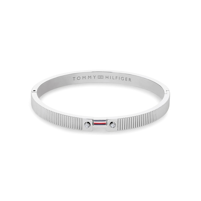 Tommy Hilfiger Armreif Stripes Silbrig - 2781047
