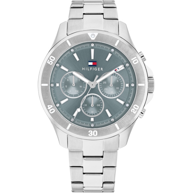 1782638 | Tommy Hilfiger Aspen Day-Date Silvery / Blue