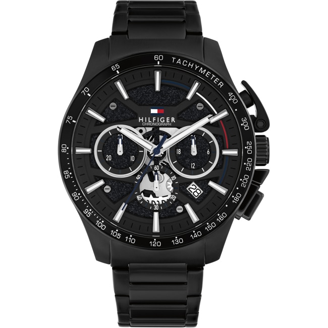 Tommy Hilfiger Bank Chronograph 44mm Black - 1792262