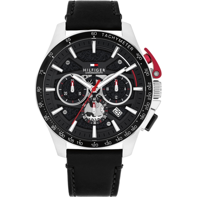 Tommy Hilfiger Bank Chronograph 44mm Silvery / Black - 1792258