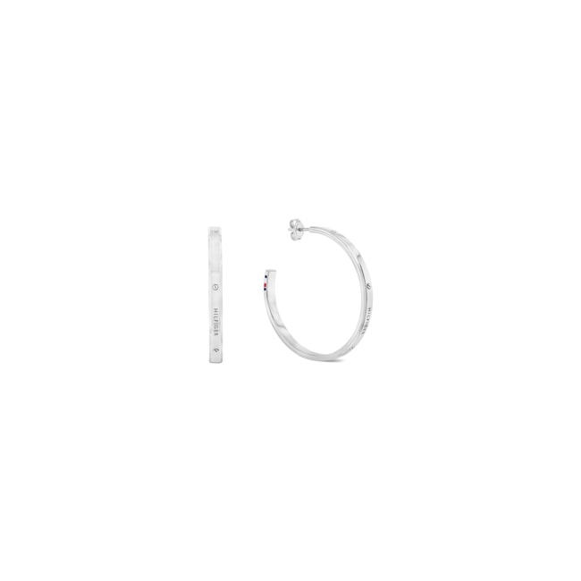 Tommy Hilfiger Creolen Linear Silbrig - 2780956