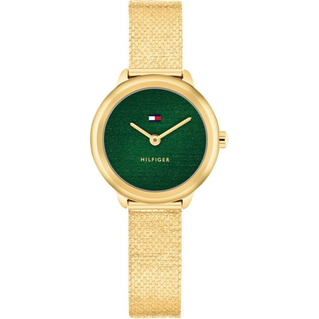 Tommy Hilfiger Demi Mesh Goldig / Grün 26mm - 1782812