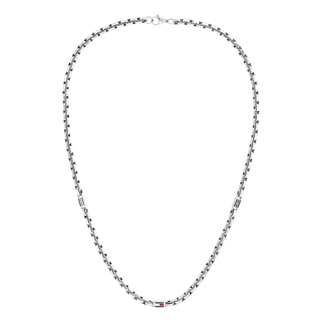 Tommy Hilfiger Collier 3D Flag Metal Argenté - 2790672