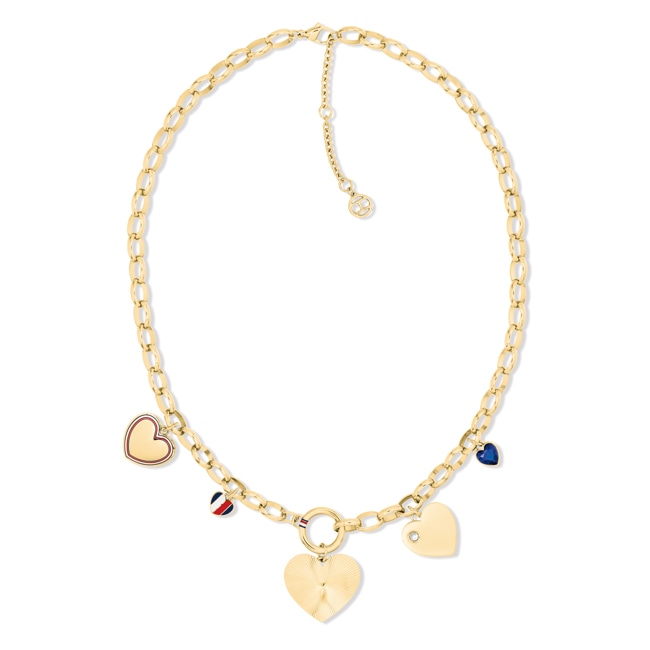 Tommy Hilfiger Collier Heart Charms Doré - 2781065