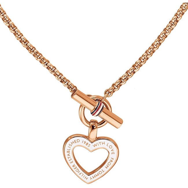 Tommy Hilfiger Necklace with heart pendant Rose - 2780158