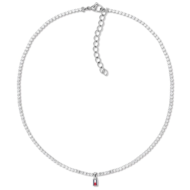 Tommy Hilfiger Collier TH Tennis Argenté - 2781094