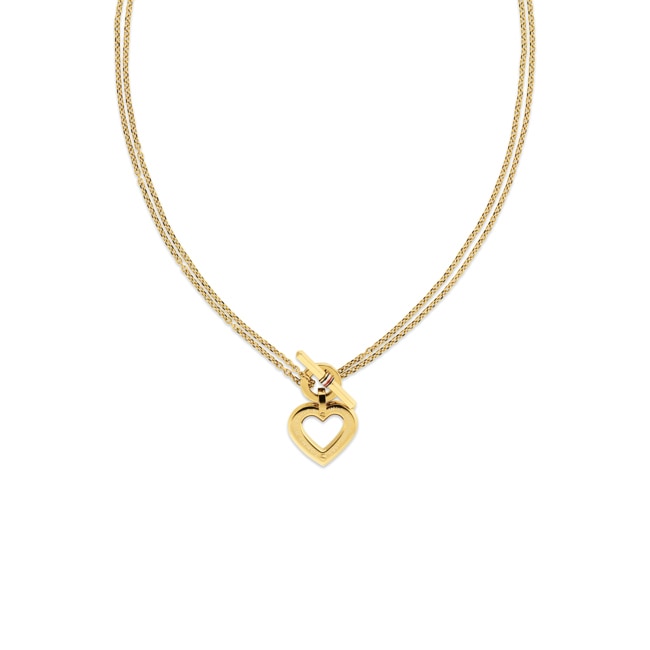 Tommy Hilfiger Necklace Toggle Heart Gold - 2780968