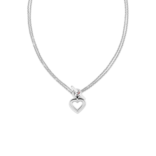 Tommy Hilfiger Collier Toggle Heart Argenté - 2780967