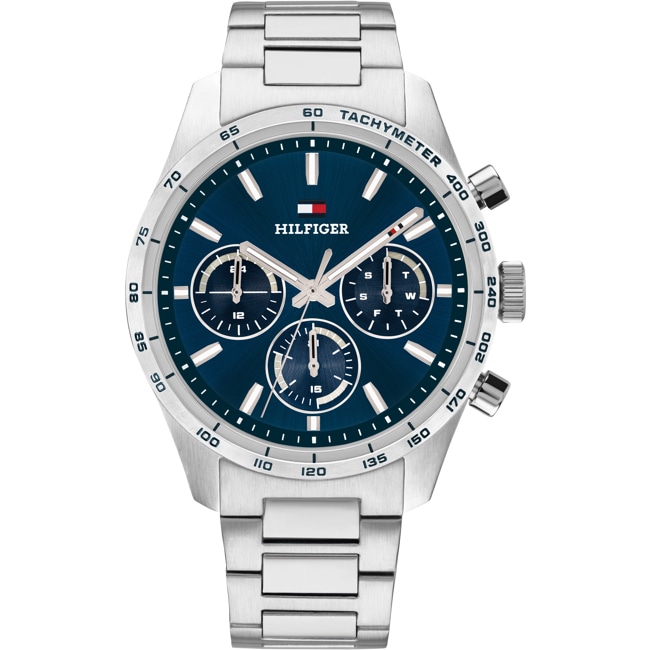 Tommy Hilfiger Hampton Chronographe Bleu / Argenté  - 1792278