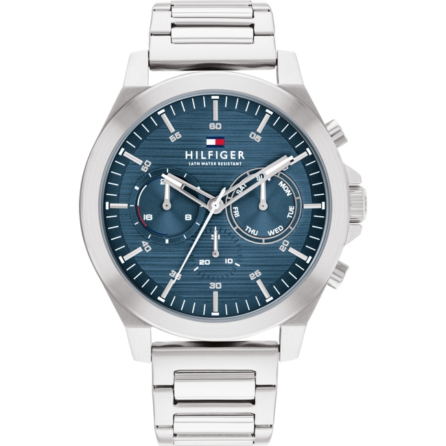 Tommy Hilfiger Lance Day Date Silver / Blue - 1710518