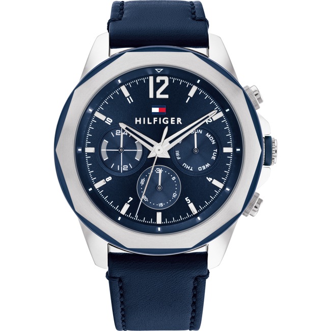 Tommy Hilfiger Lars Day Date Bleu / Argenté - 1792063