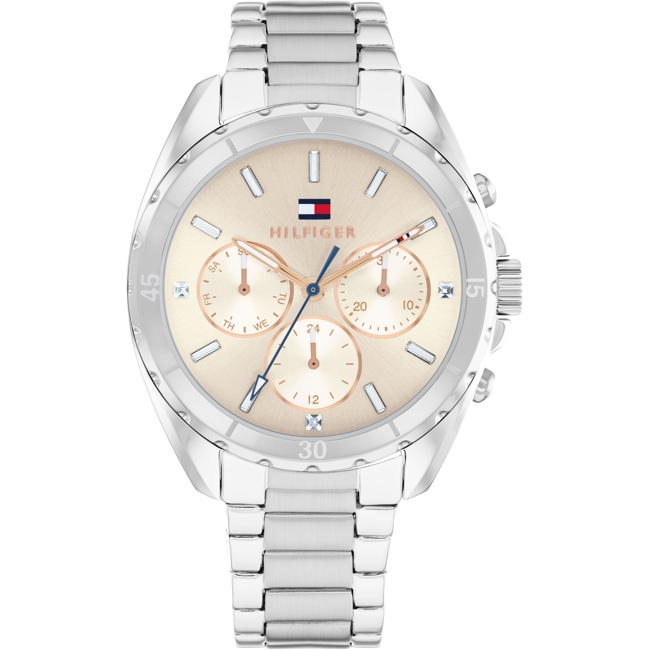 Tommy Hilfiger Mellie Day-Date Silvery / Beige 36mm - 1782782