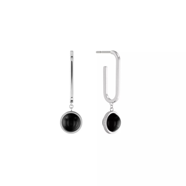 Tommy Hilfiger Boucle d'oreilles Onyx Argenté - 2780767