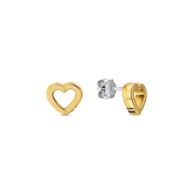 Tommy Hilfiger Clous d'oreille Toggle Heart Doré - 2780972