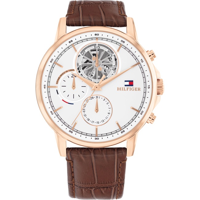 Tommy Hilfiger Stewart Day Date Braun / Rosé & Weiss - 1710606