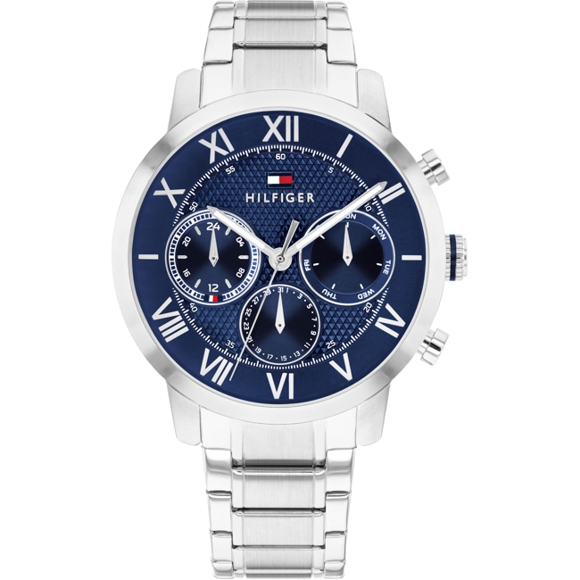 Tommy Hilfiger TH-Oxford Day Date Silver / Blue - 1710728