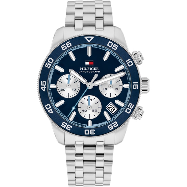 Tommy Hilfiger TH85 Chronograph Silver / Blue - 1710743