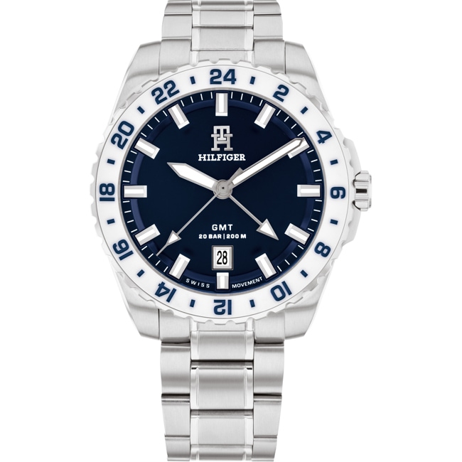 Tommy Hilfiger TH85 GMT Silver / Blue - 1792132