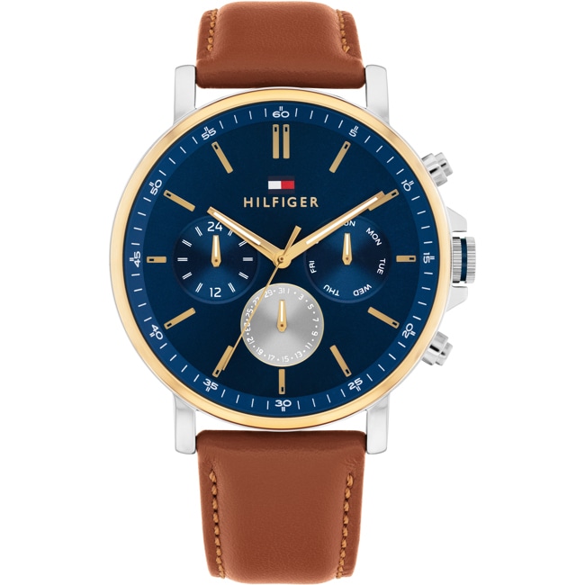 Tommy Hilfiger Tyson Day Date Braun / Bicolor & Blau - 1710703