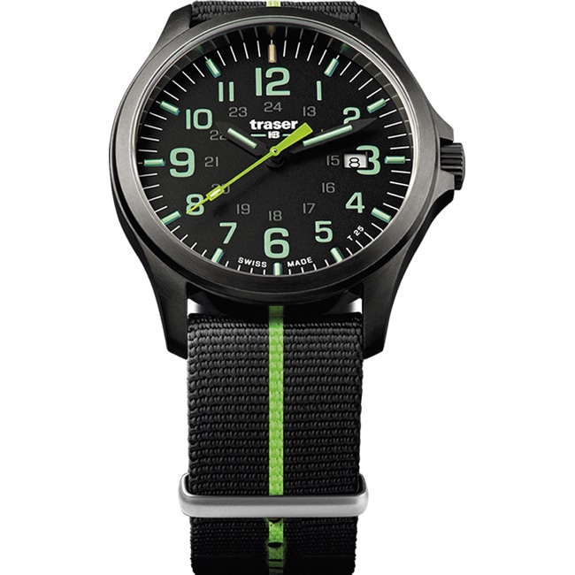 traser P67 Officer Pro GunMetal Black / Lime - 107426