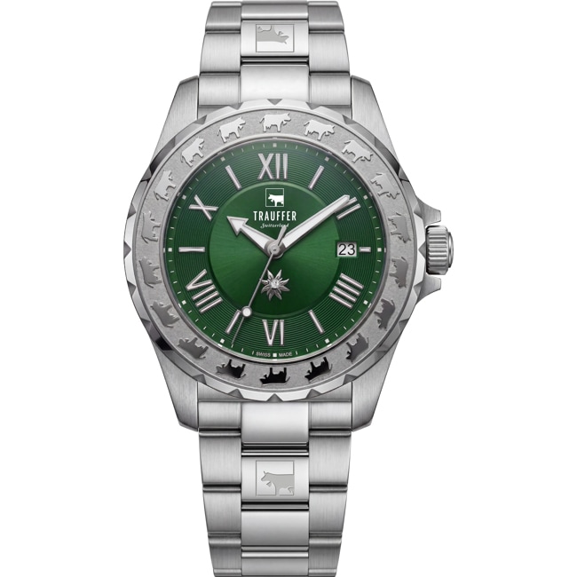Trauffer Femmes Vert / Acier inoxydable - TR-AL-05-SM-01