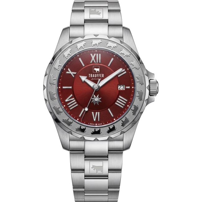 Trauffer Femmes Rouge / Acier inoxydable - TR-AL-04-SM-01