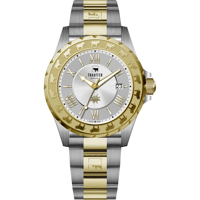 Trauffer Herren Bicolor / Edelstahl - TR-AG-01-BM-01