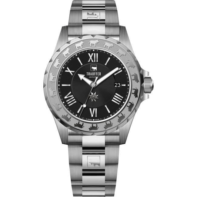 Trauffer Men's Black / Stainless steel - TR-AG-02-SM-01