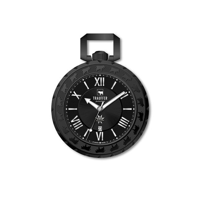 Trauffer Taschenuhr Schwarz - TR-TU-02-NK-02