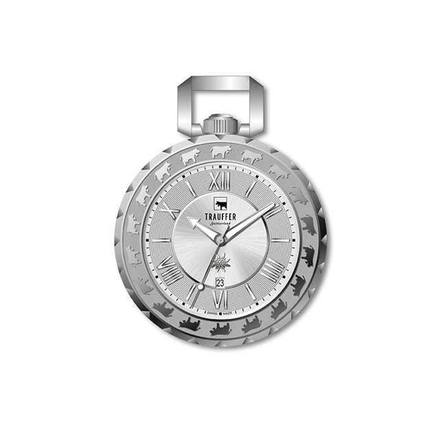 Trauffer Pocket watch Silver - TR-TU-01-SK-01
