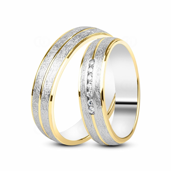 14 carats / 585 or jaune/gris