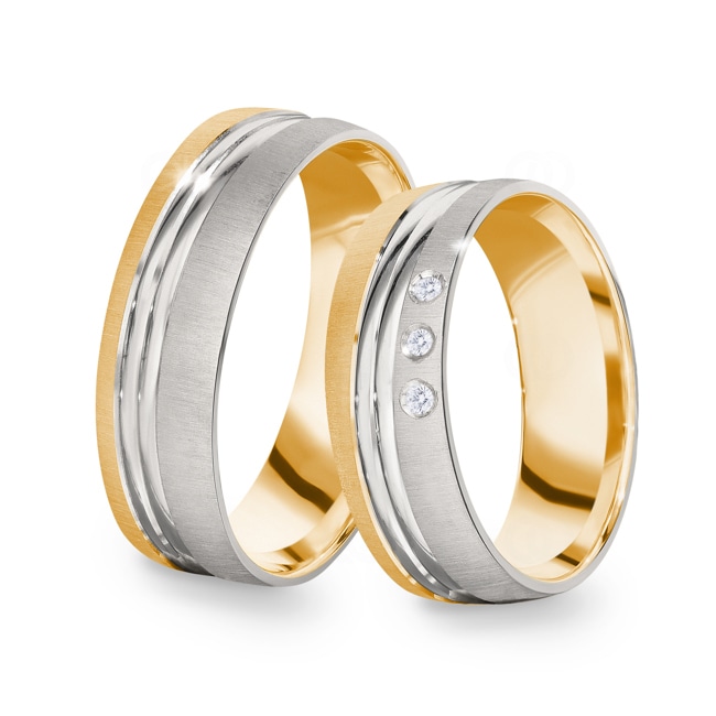 14 carats / 585 or jaune/gris