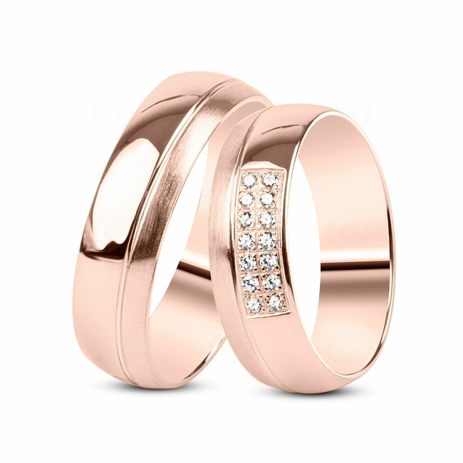 14 carats / 585 or rose