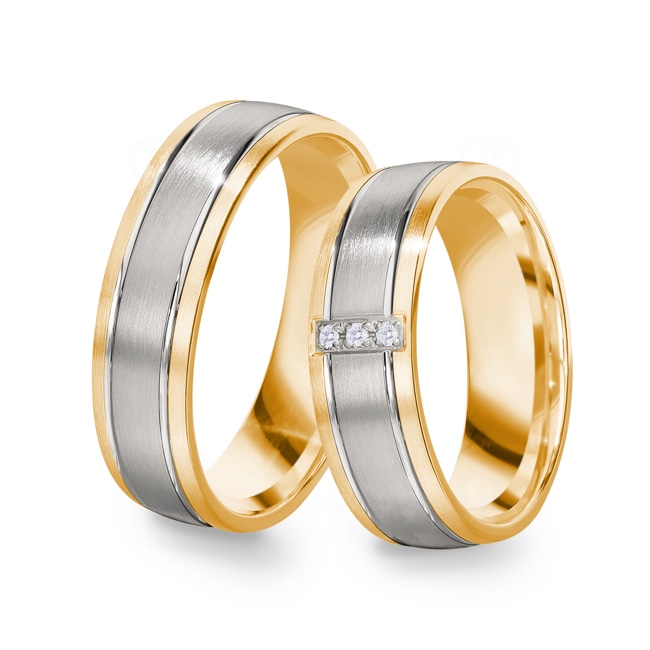 14 carats / 585 or jaune/gris