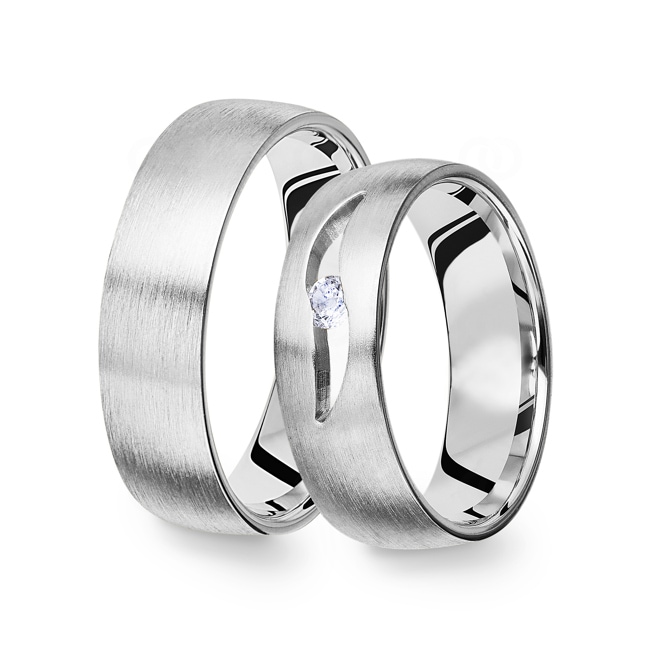 14 carats / 585 or gris