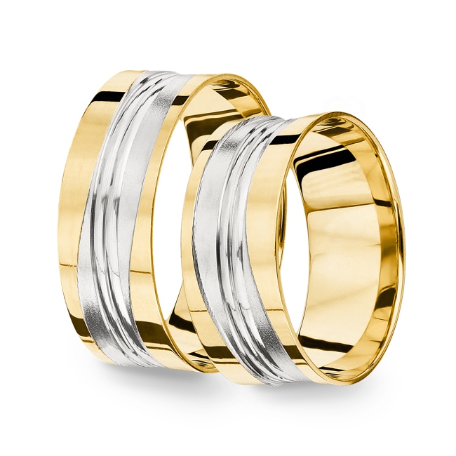 14 Karat / 585 Gelb-/Weissgold