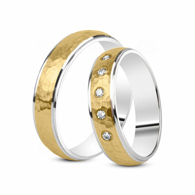 14 Karat / 585 Gelb-/Weissgold