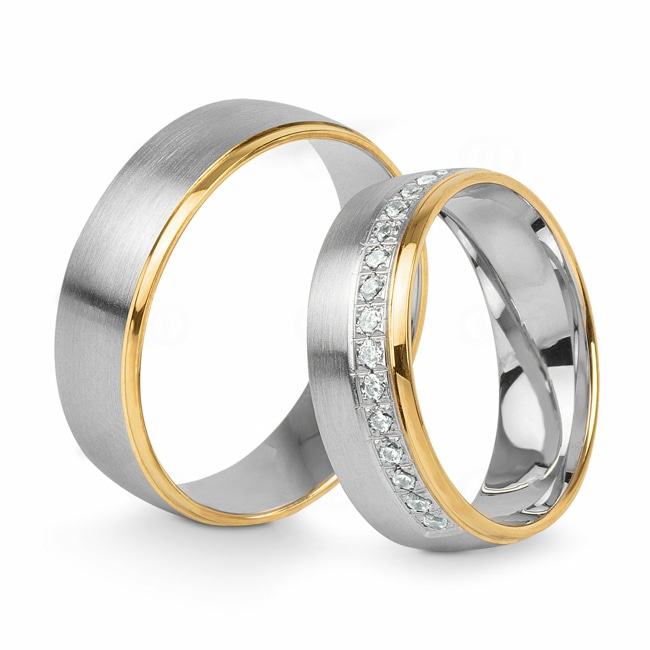 14 carats / 585 or jaune/gris