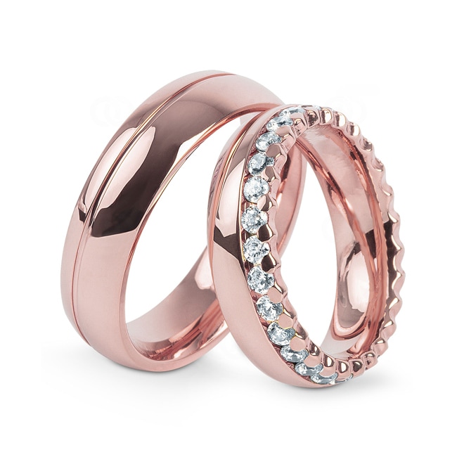 14 carats / 585 or rose