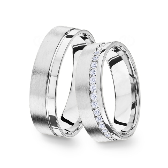 14 carats / 585 or gris
