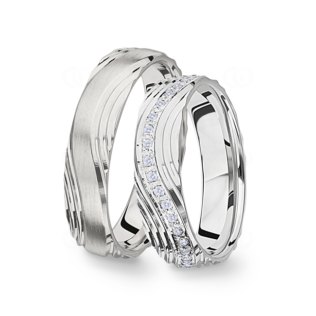 14 carats / 585 or gris