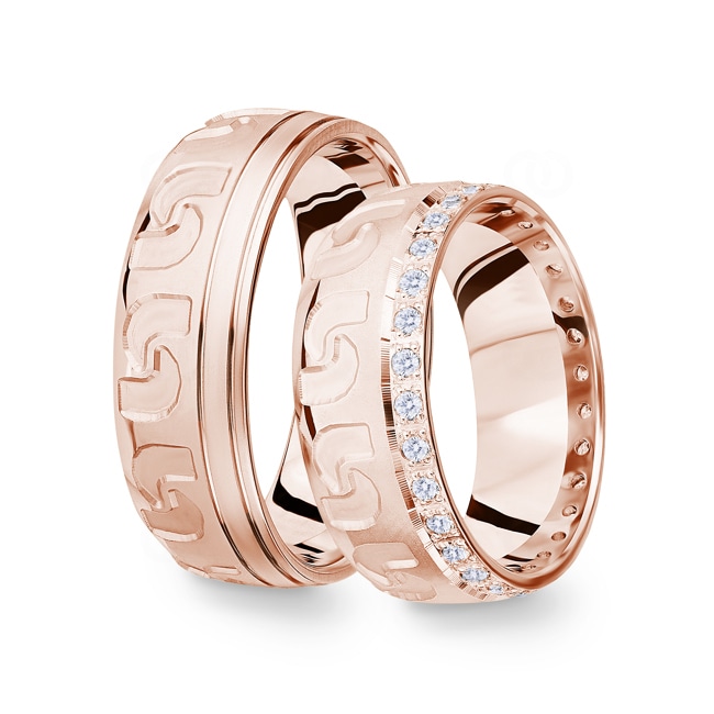 14 carats / 585 or rose