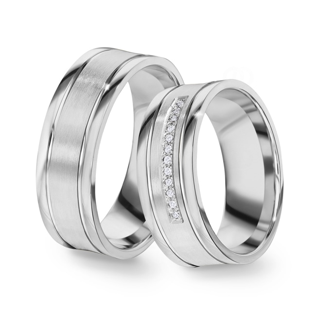 14 carats / 585 or gris