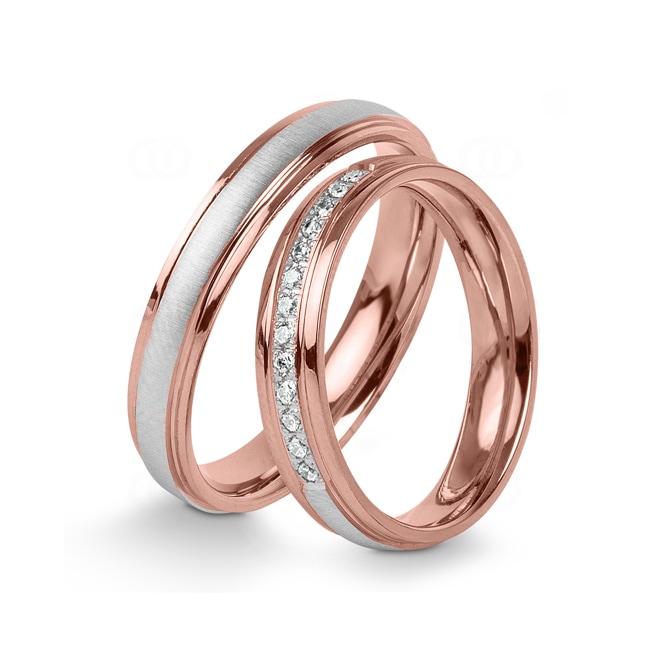 14 Karat / 585 Rosé-/Weissgold