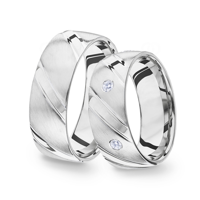14 carats / 585 or gris