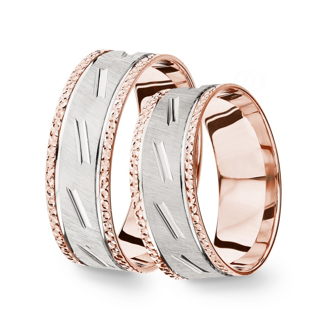 14 Karat / 585 Rosé-/Weissgold