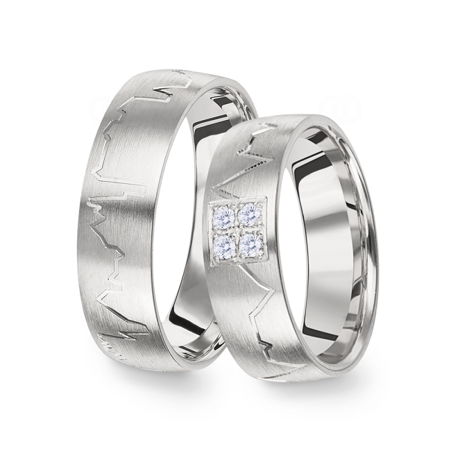 14 carats / 585 or gris