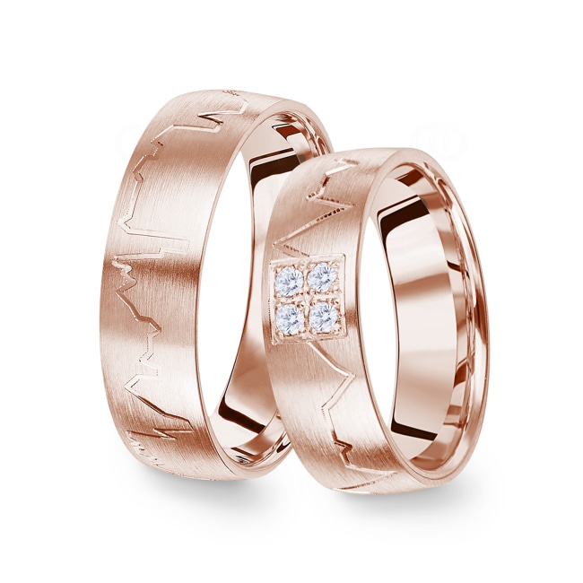 14 carats / 585 or rose