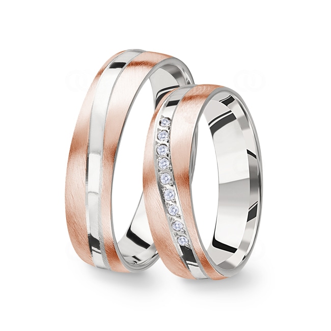 14 Karat / 585 Rosé-/Weissgold