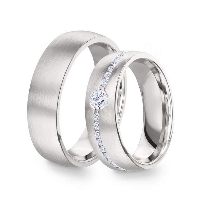 14 carats / 585 or gris
